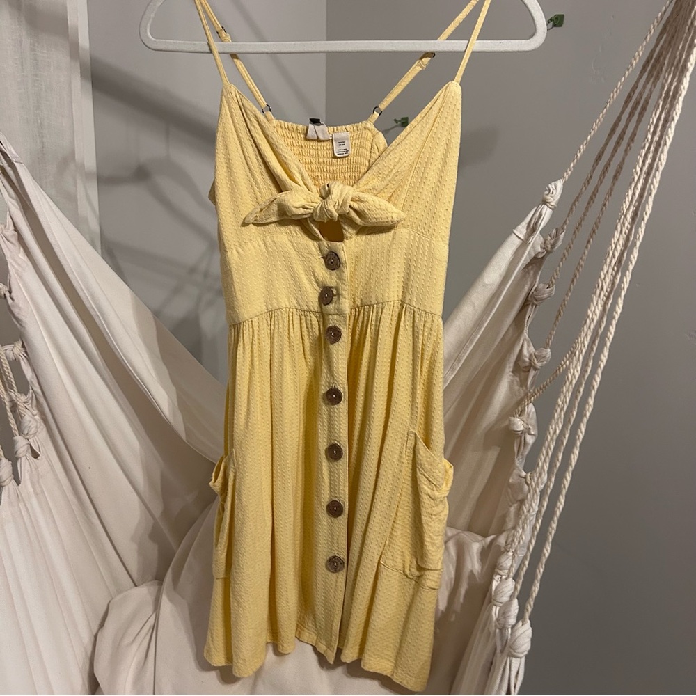 Roxy Light Yellow Smocked Top